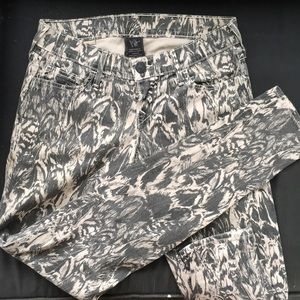 True Religion printed skinny jeans